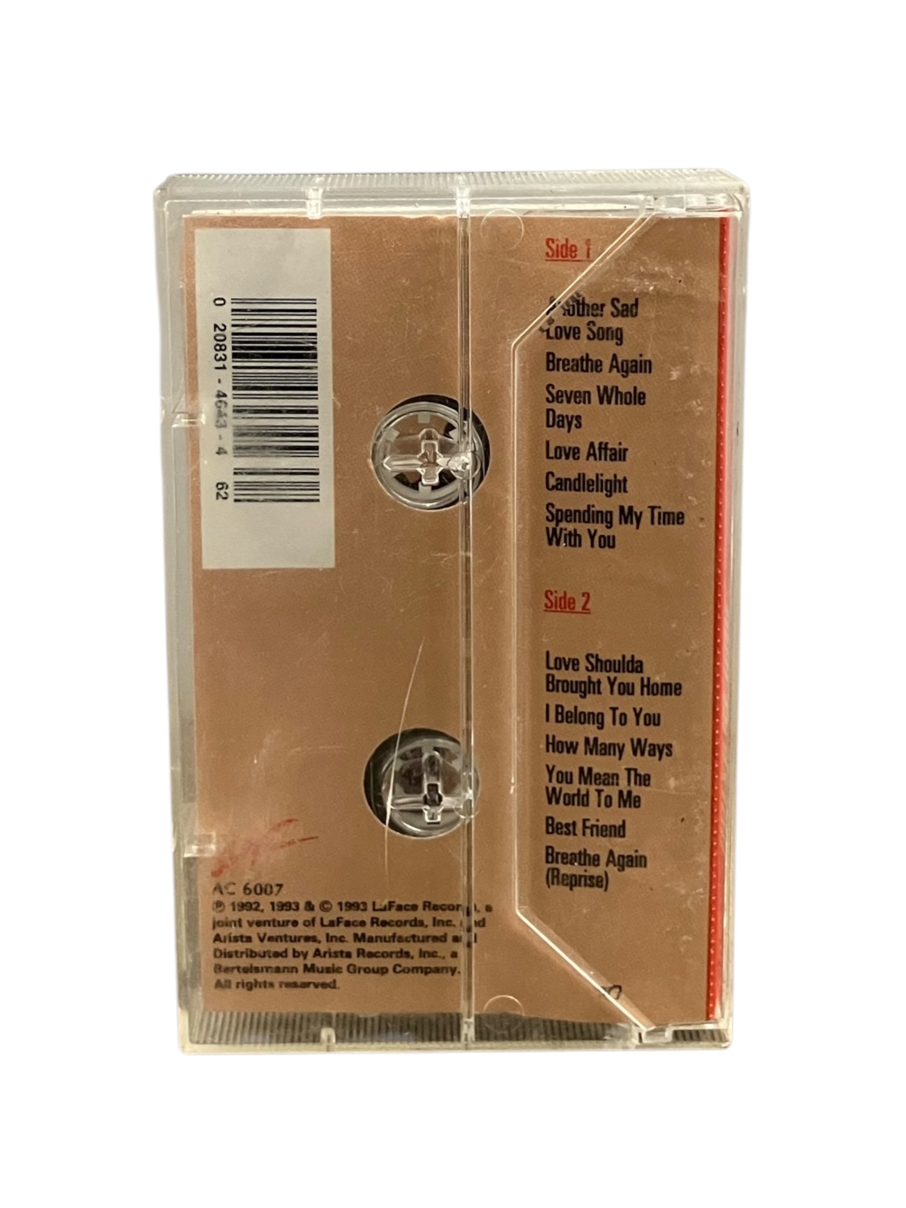 Vintage Toni Braxton Cassette Tape