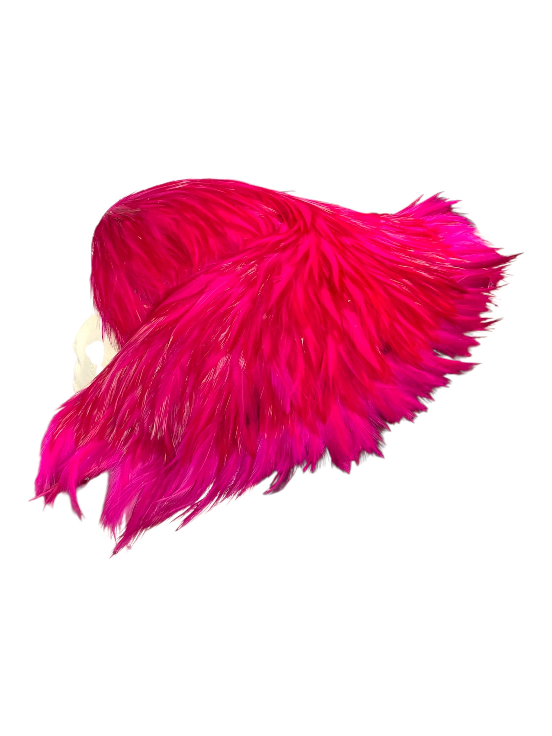 Vintage 1950s Jack McConnell Couture Rare Feather Rhinestone Halo Hat