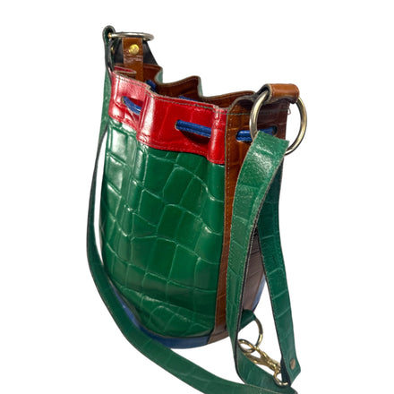 Vintage Rare Leather 90s Bucket Bag