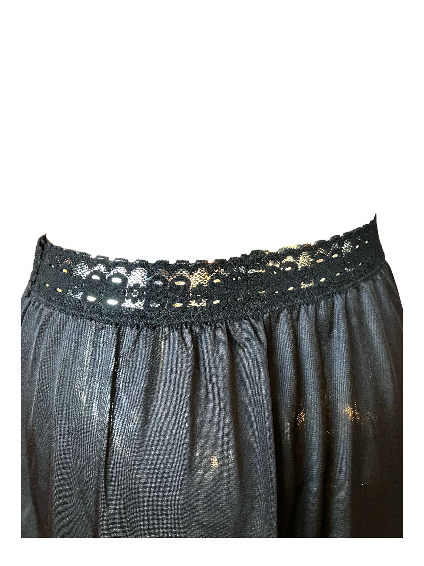 Vintage Black Lace Slip