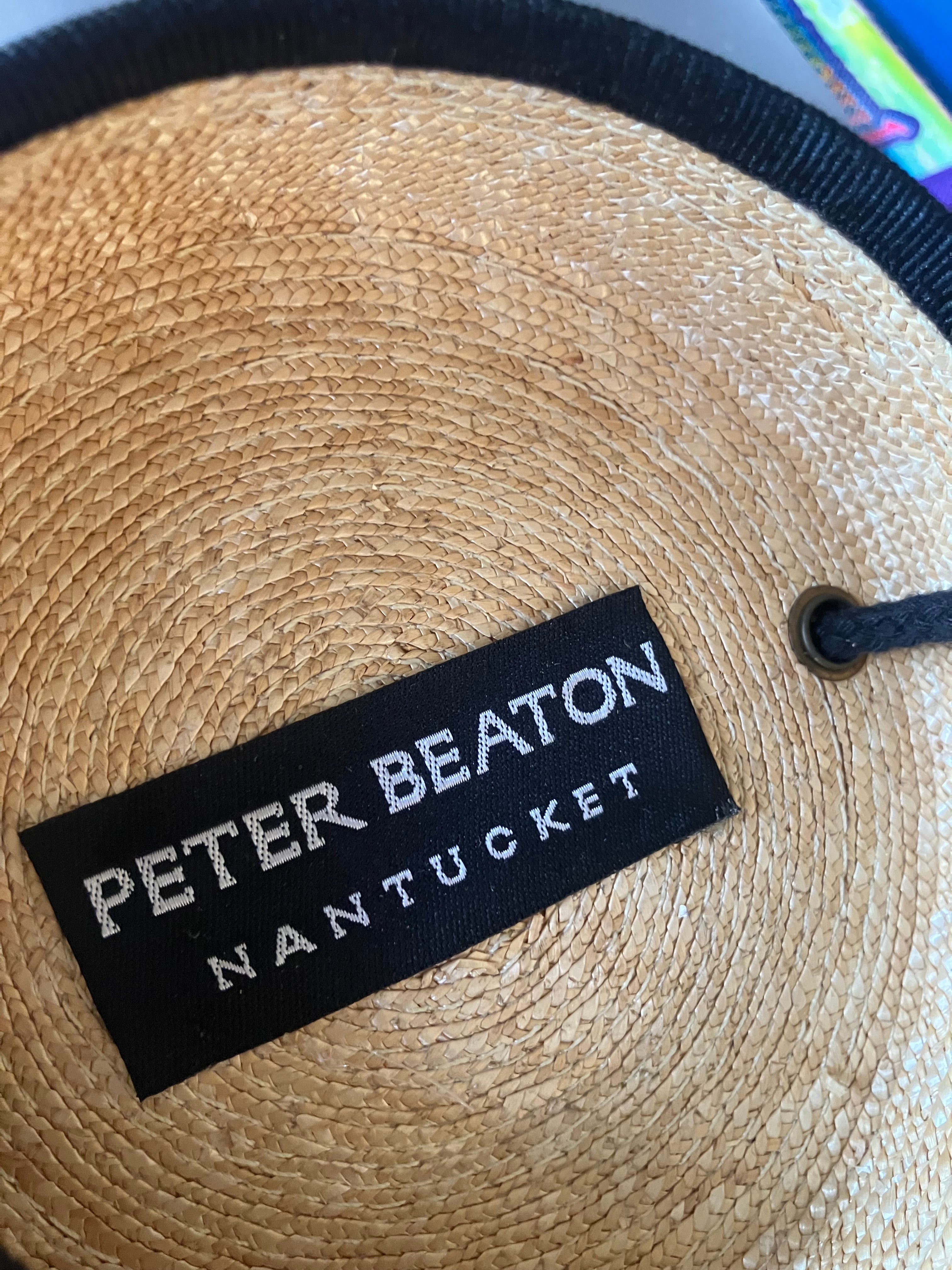 Vintage Peter Beaton Straw Circular Purse