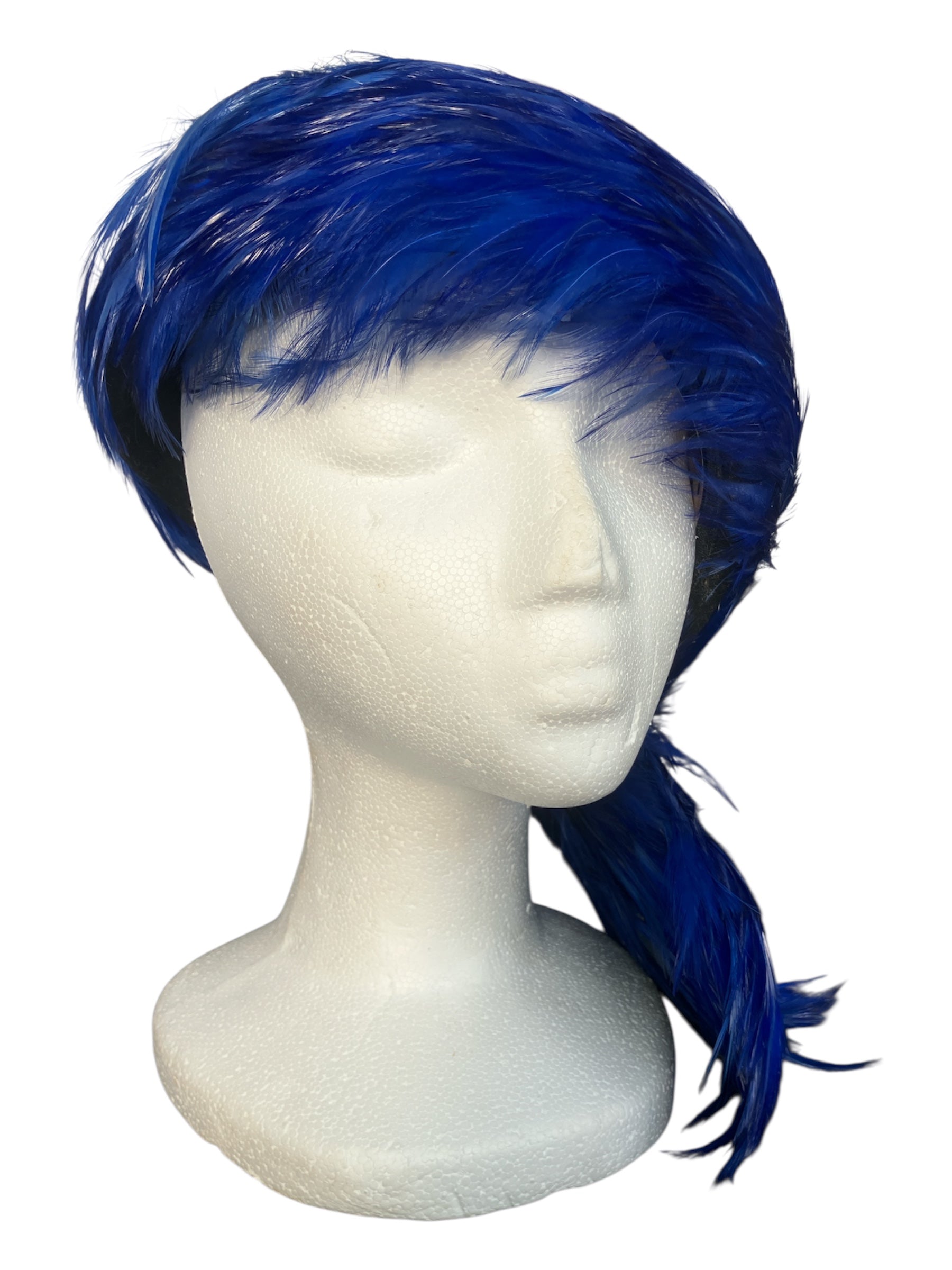 Vintage 1960s Couture Jack McConnell Wig Feather Hat