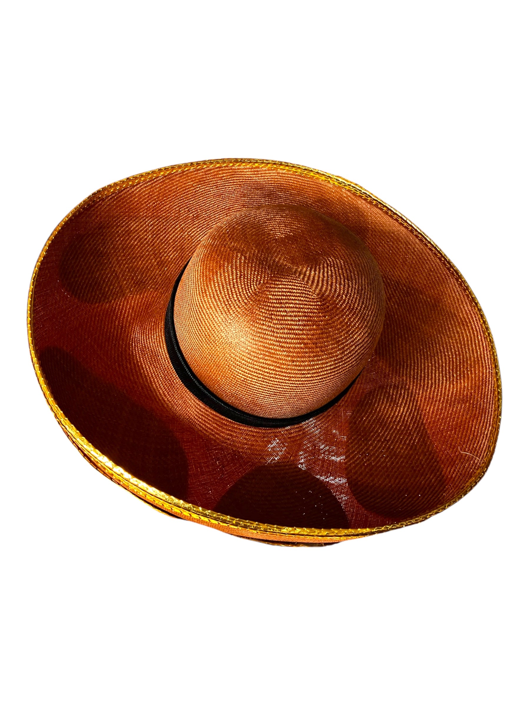 Vintage "B Michael" Straw Patched Hat