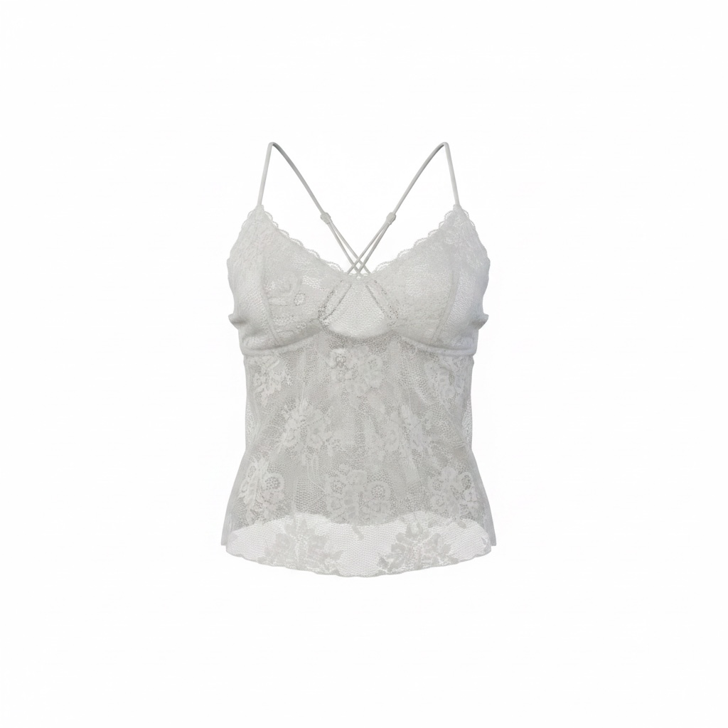 Vintage 1980s White Lace 2piece set