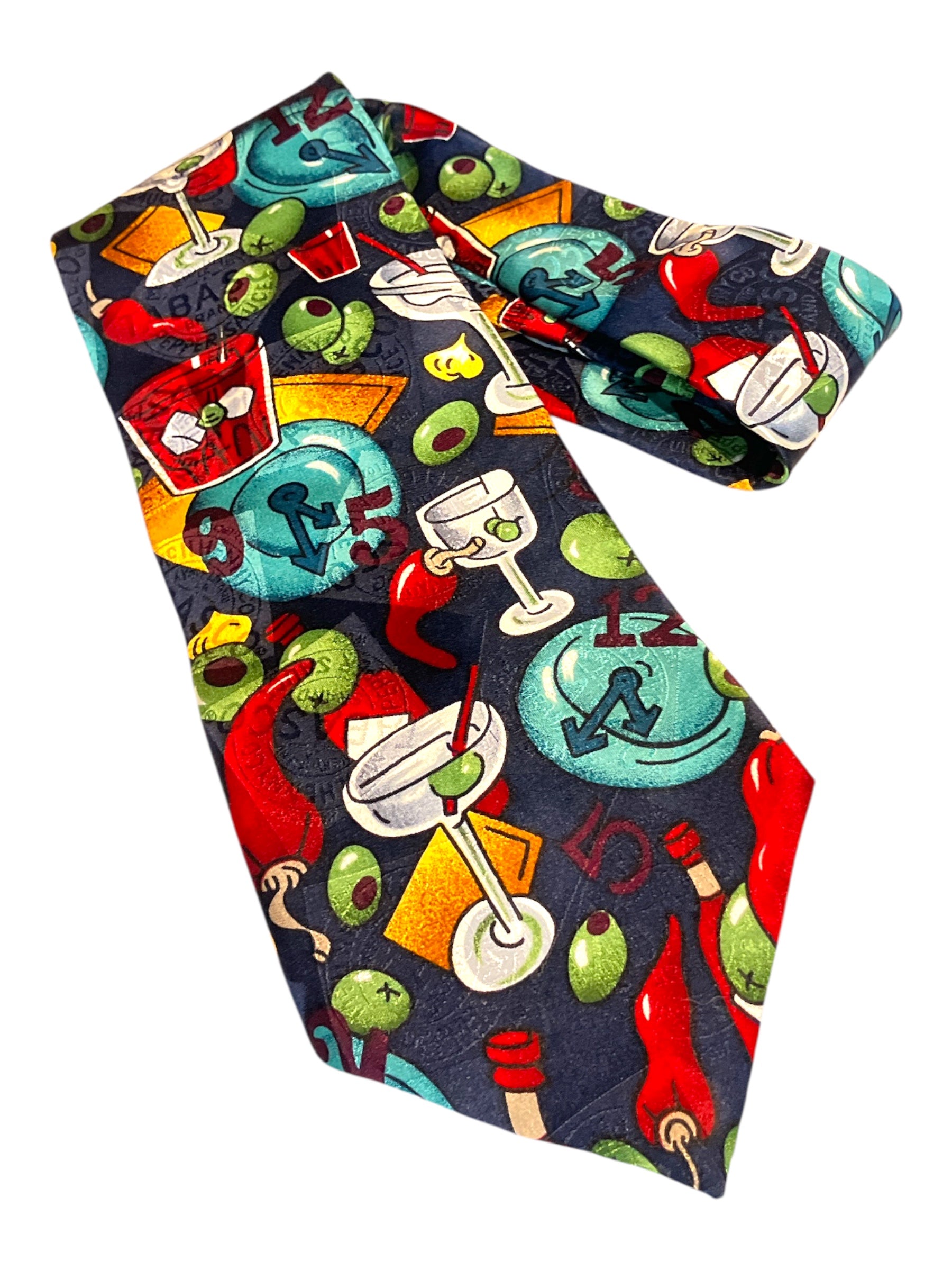 Vintage Novelty Martini Tie