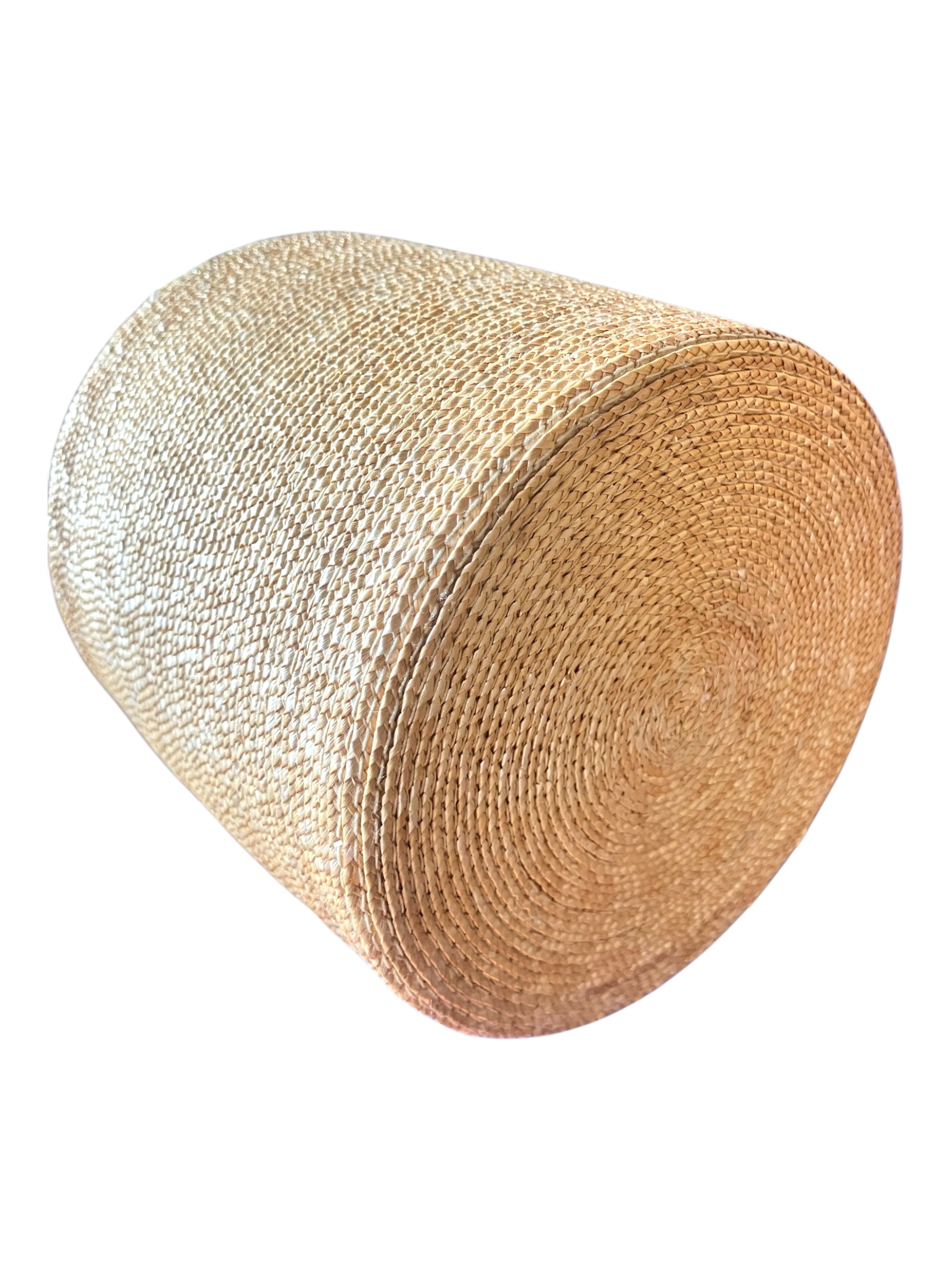 Vintage Peter Beaton Straw Circular Purse