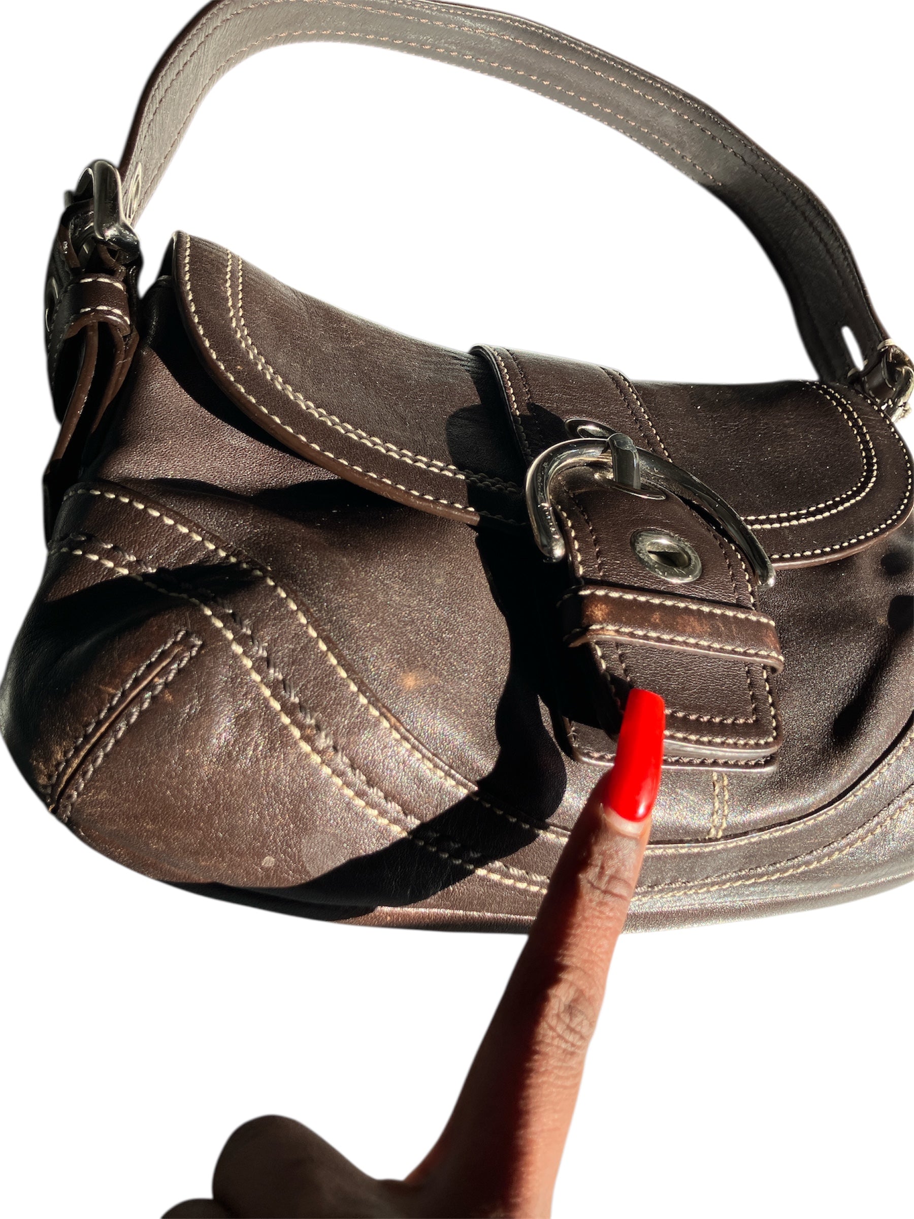 Vintage Y2K Brown Leather Purse