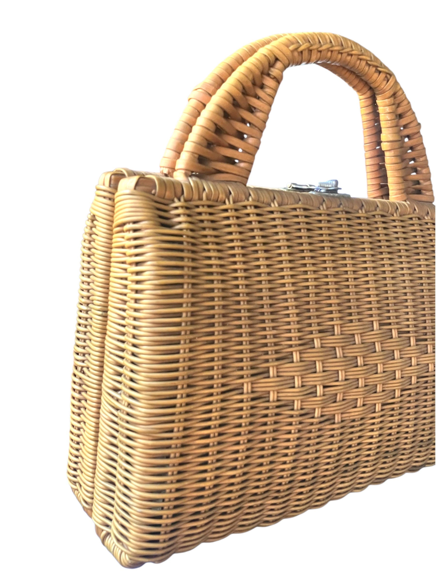 Vintage 1960s Wicker Purse