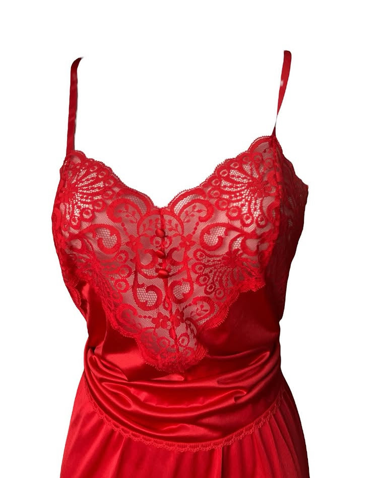 Vintage Red Lace 2piece Set