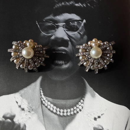 Vintage Faux Pearl & Statement Earrings