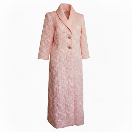 Vintage Quilted Pink Housecoat