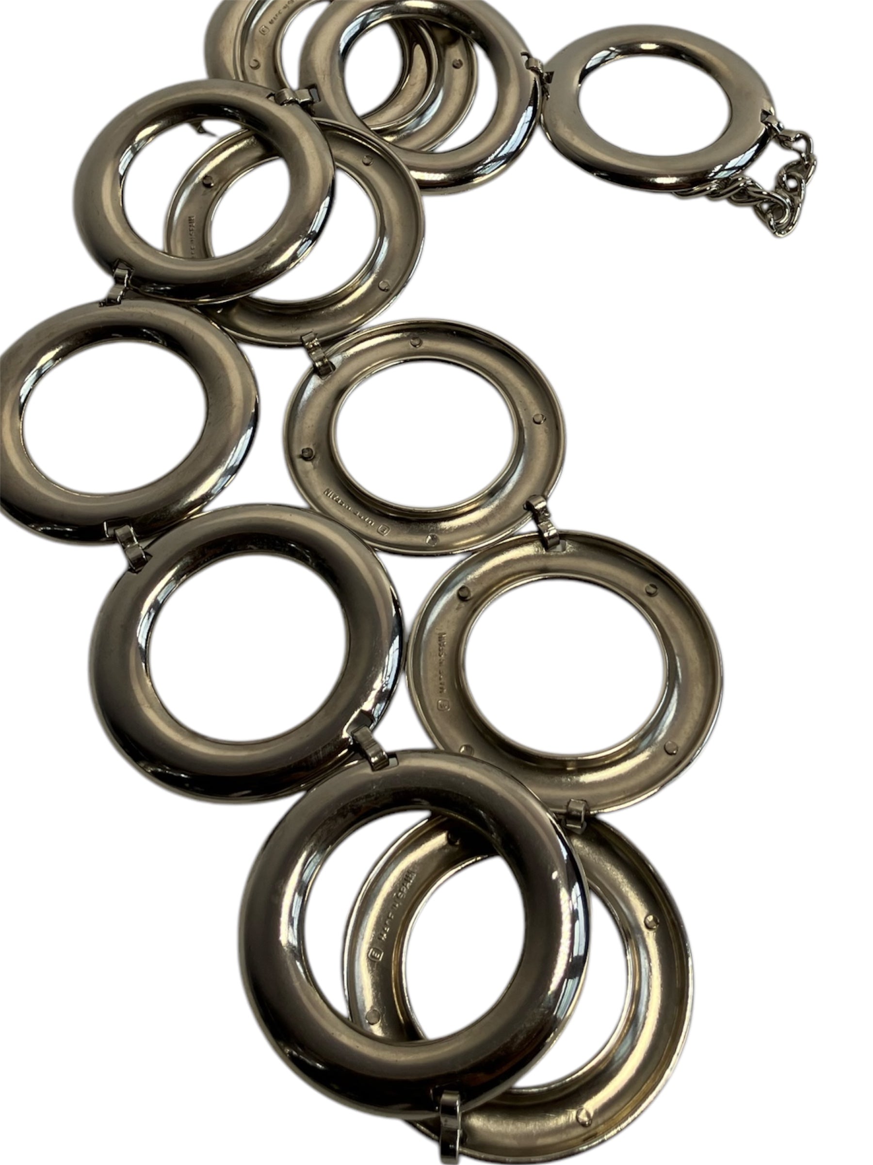 Vintage Y2K Silver Circle Belt