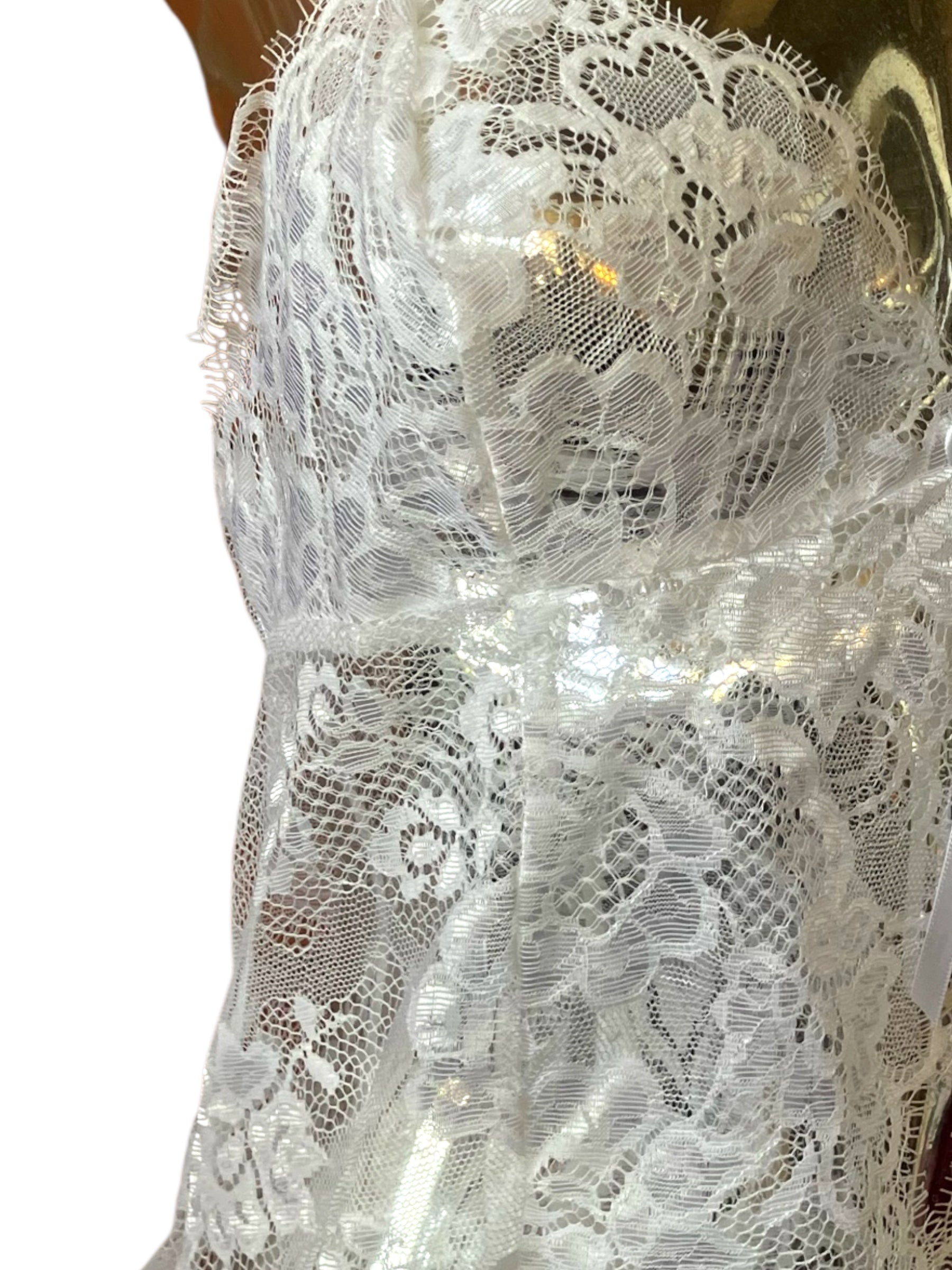 Vintage 1980s White Lace 2piece set