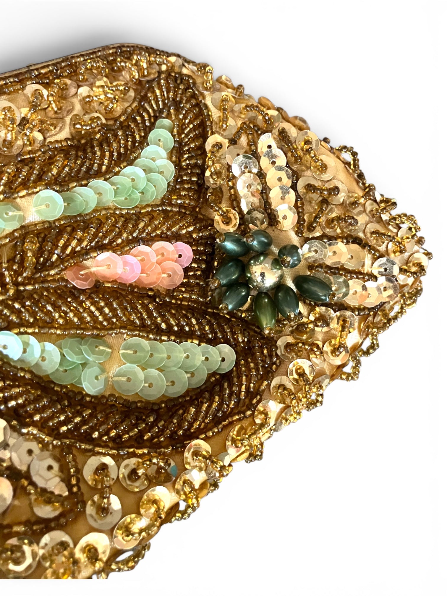 Vintage Euro Style Beaded Purse