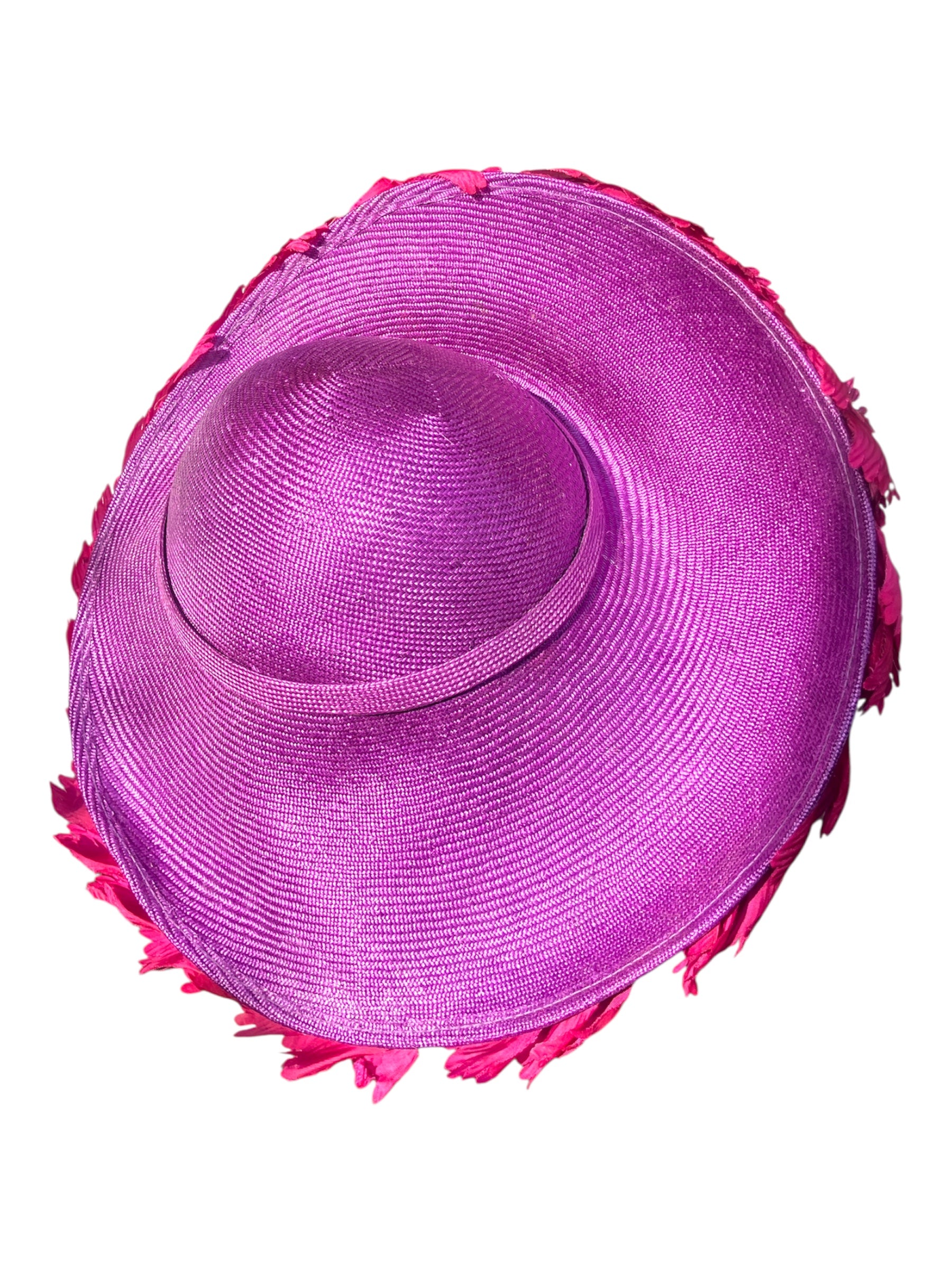 Vintage 1960s Jack McConnell Rare Couture Halo Feather Hat
