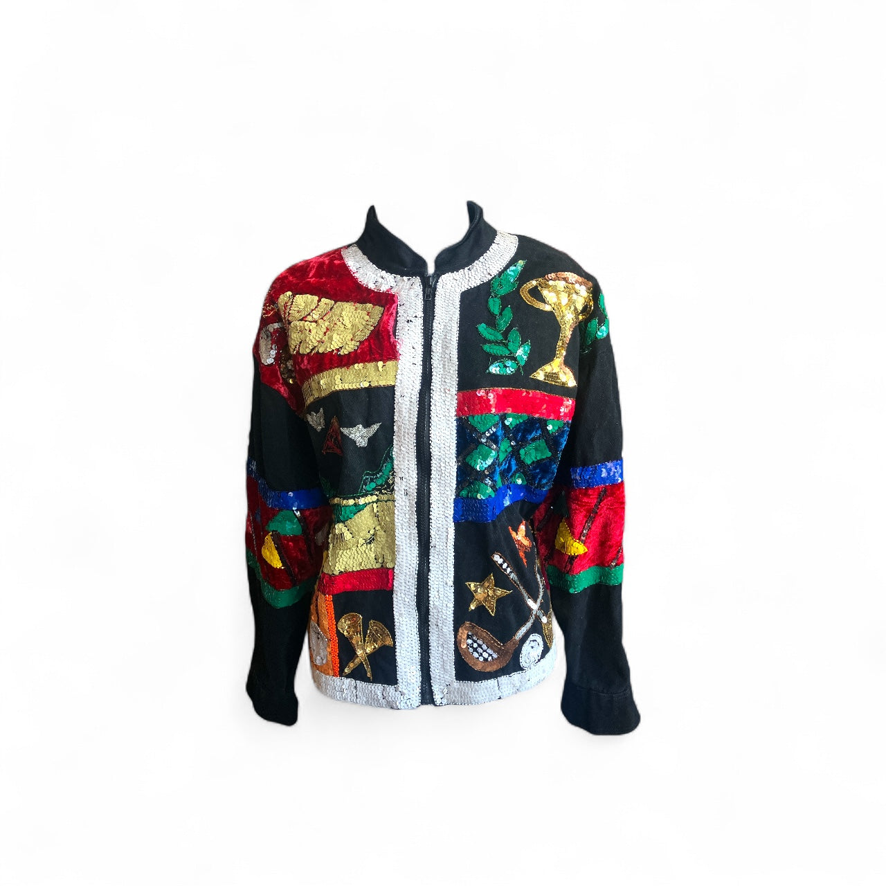 Vintage 1980s Rare Carducci Golf Sequined Jacket