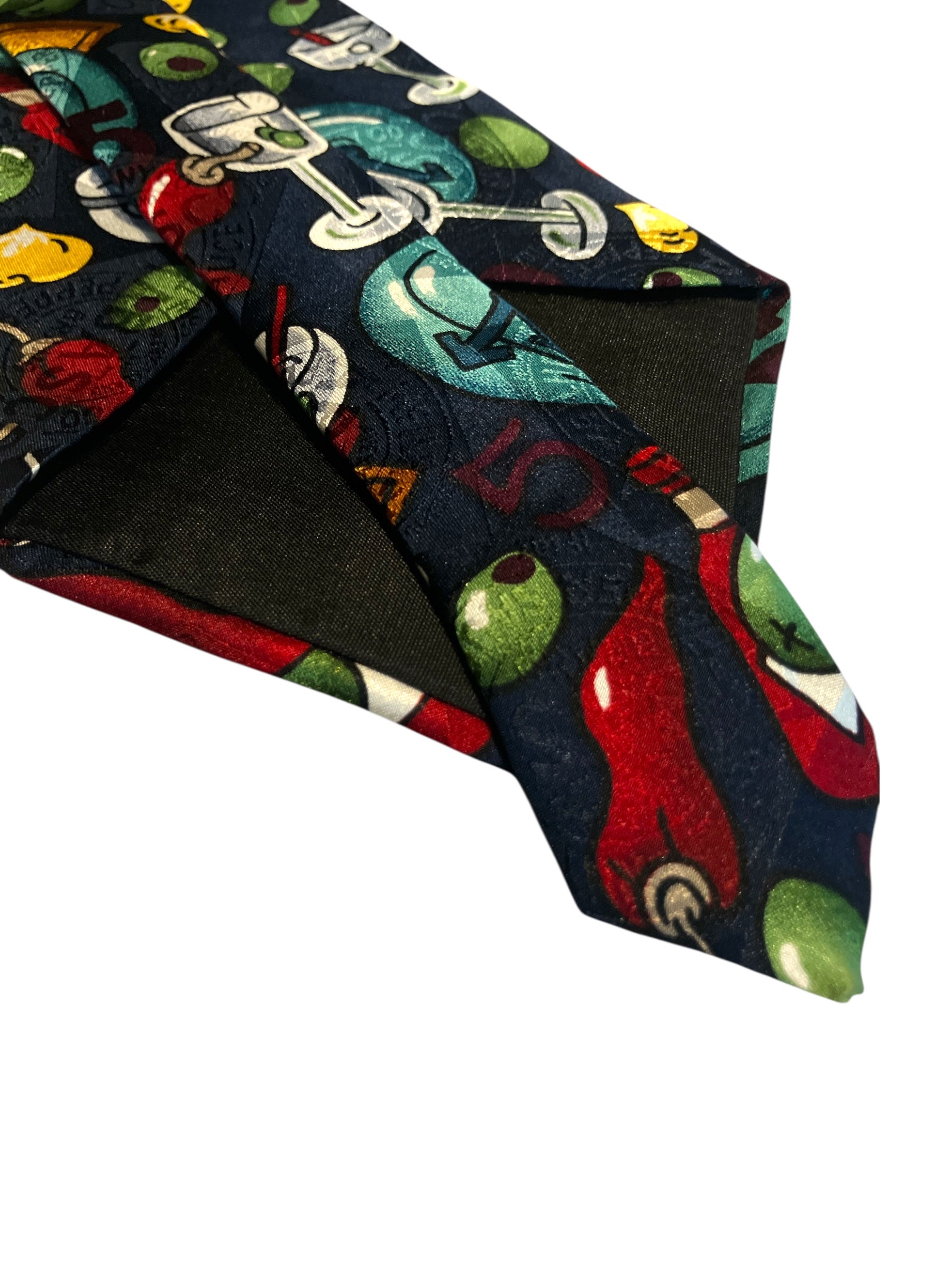 Vintage Novelty Martini Tie