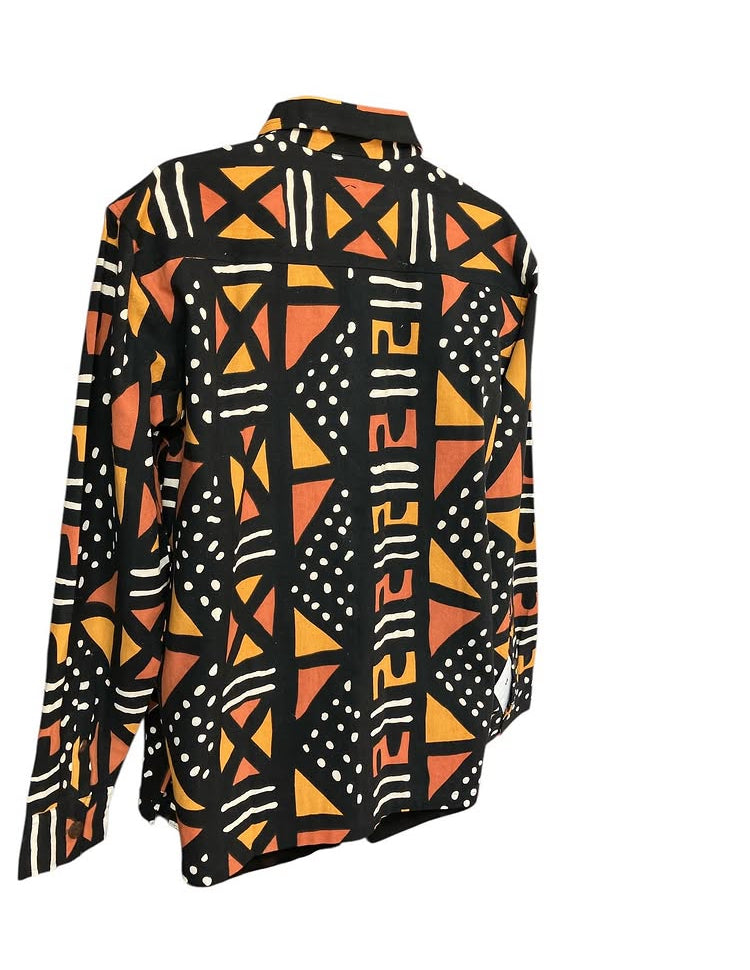 Vintage Mudcloth Men’s Longsleeve Top