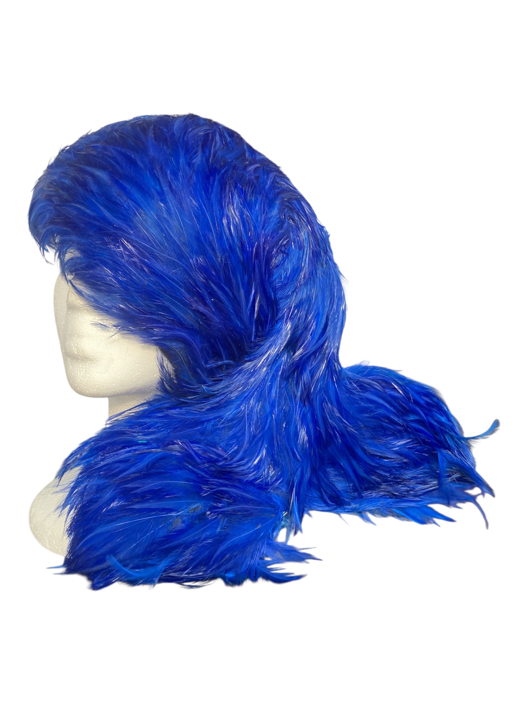 Vintage 1960s Couture Jack McConnell Wig Feather Hat