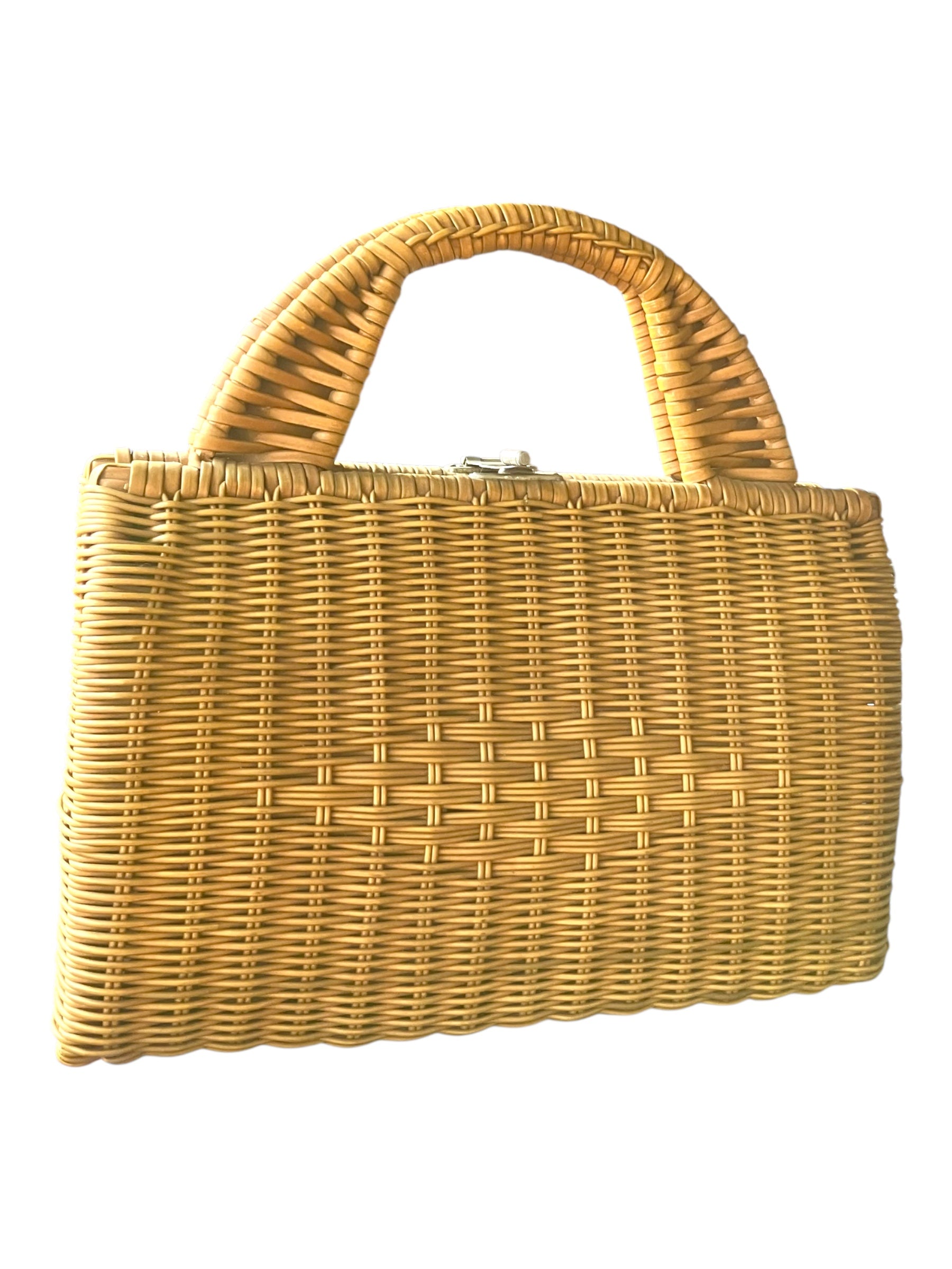 Vintage 1960s Wicker Purse