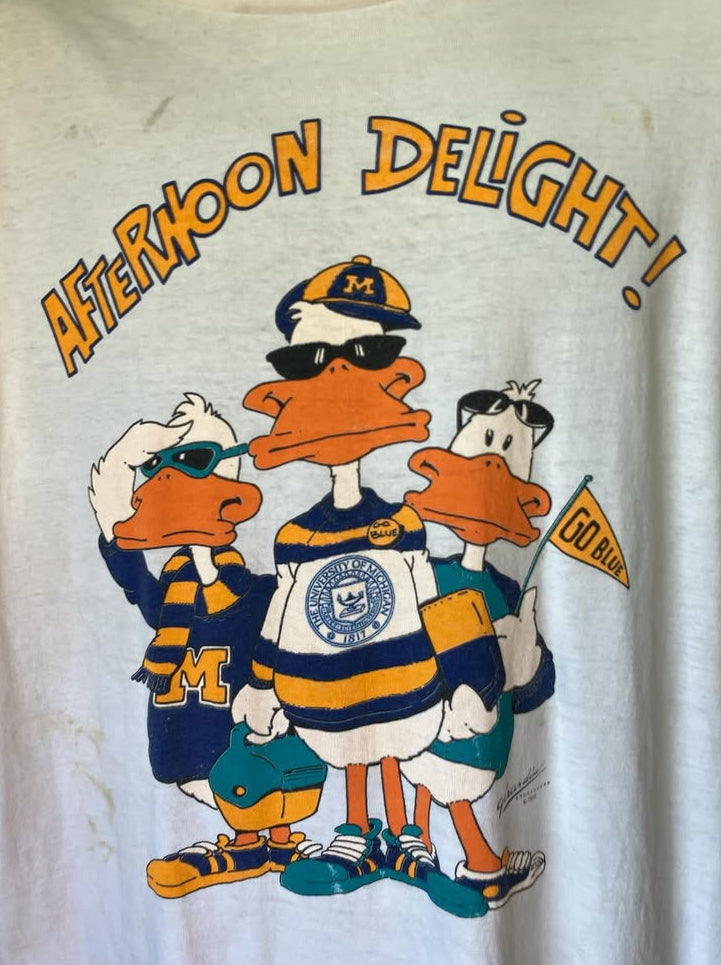 Vintage Rare 90s University of Michigan Tall Tee