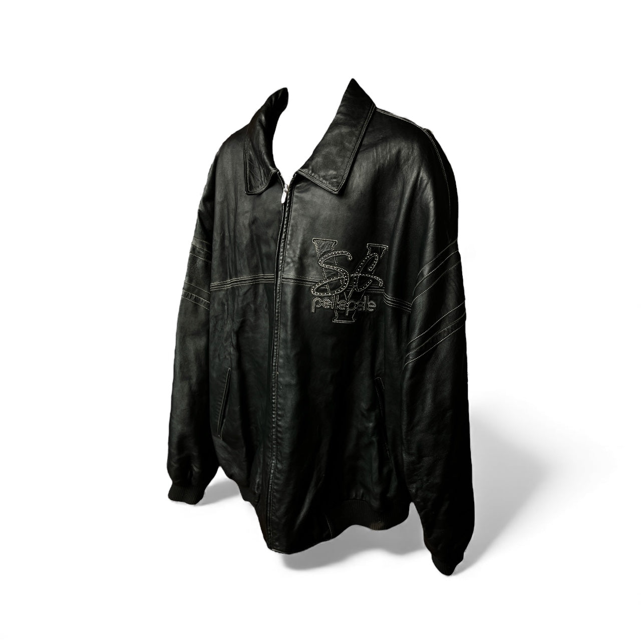 Vintage 1990s Pelle Pelle Bomber Leather Jacket