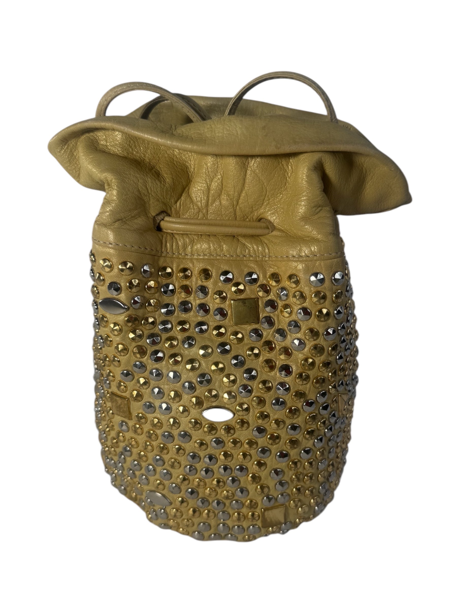 Vintage 90s Leather Bucket Bag
