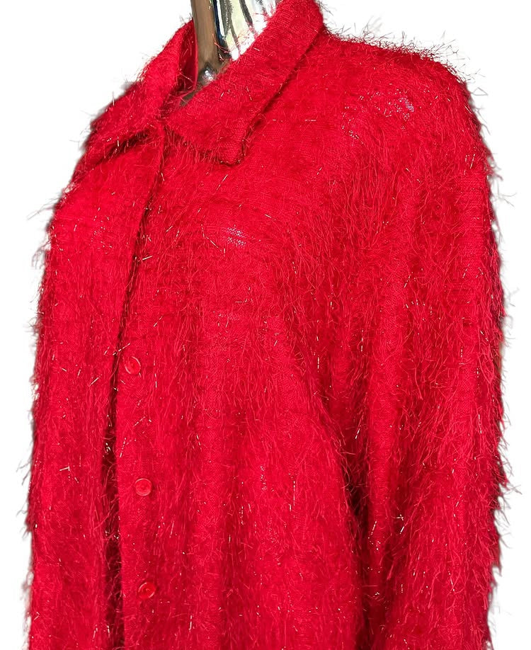 Vintage Y2K Red Bold Sweater