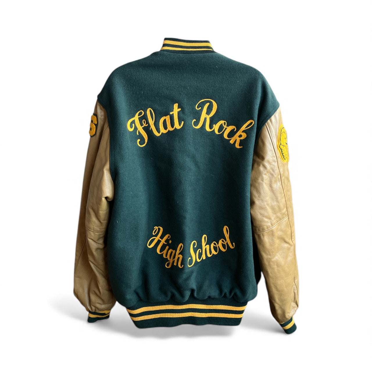 Vintage Flat Rock Leather Varsity Jacket