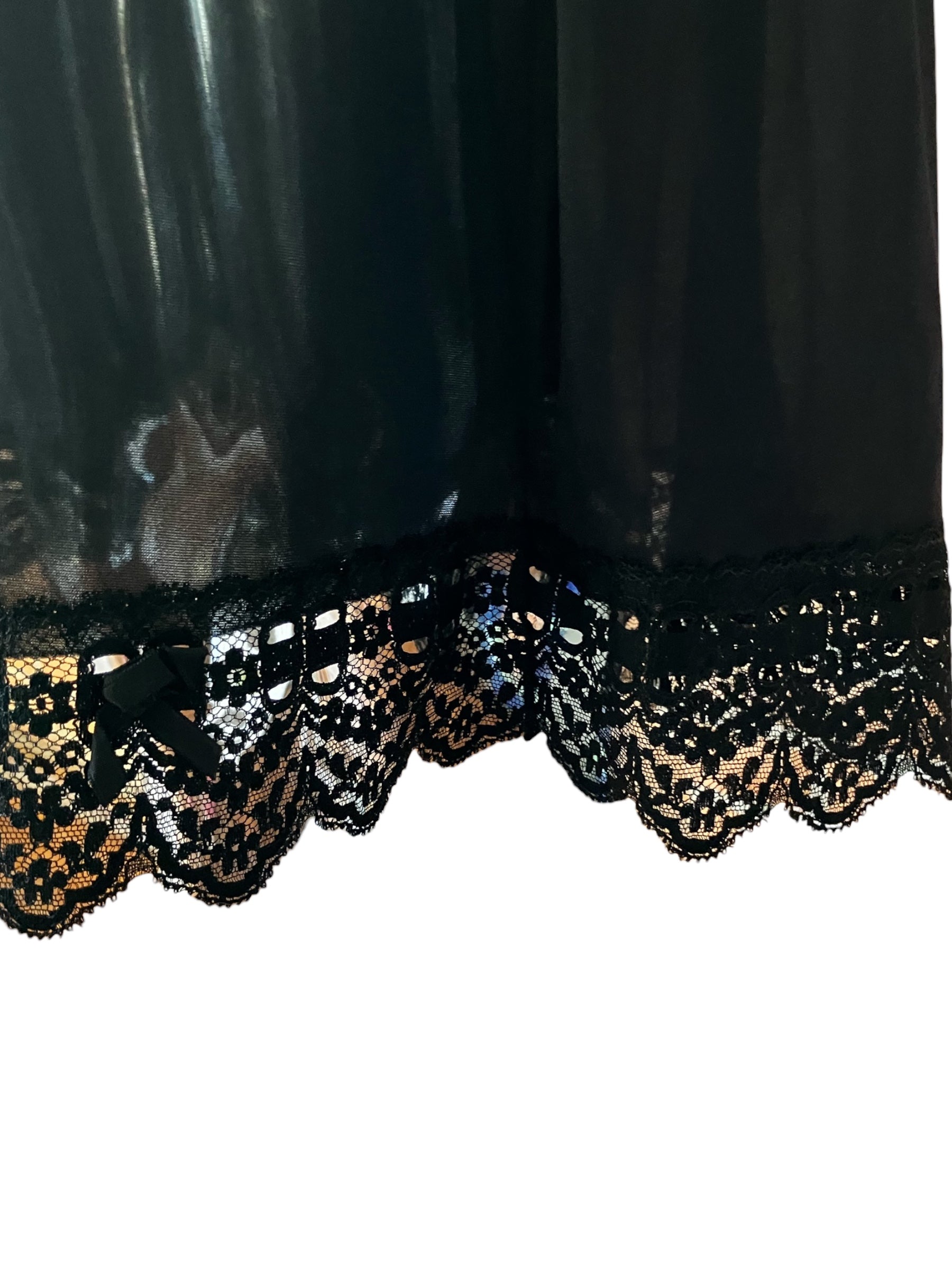 Vintage Black Lace Slip
