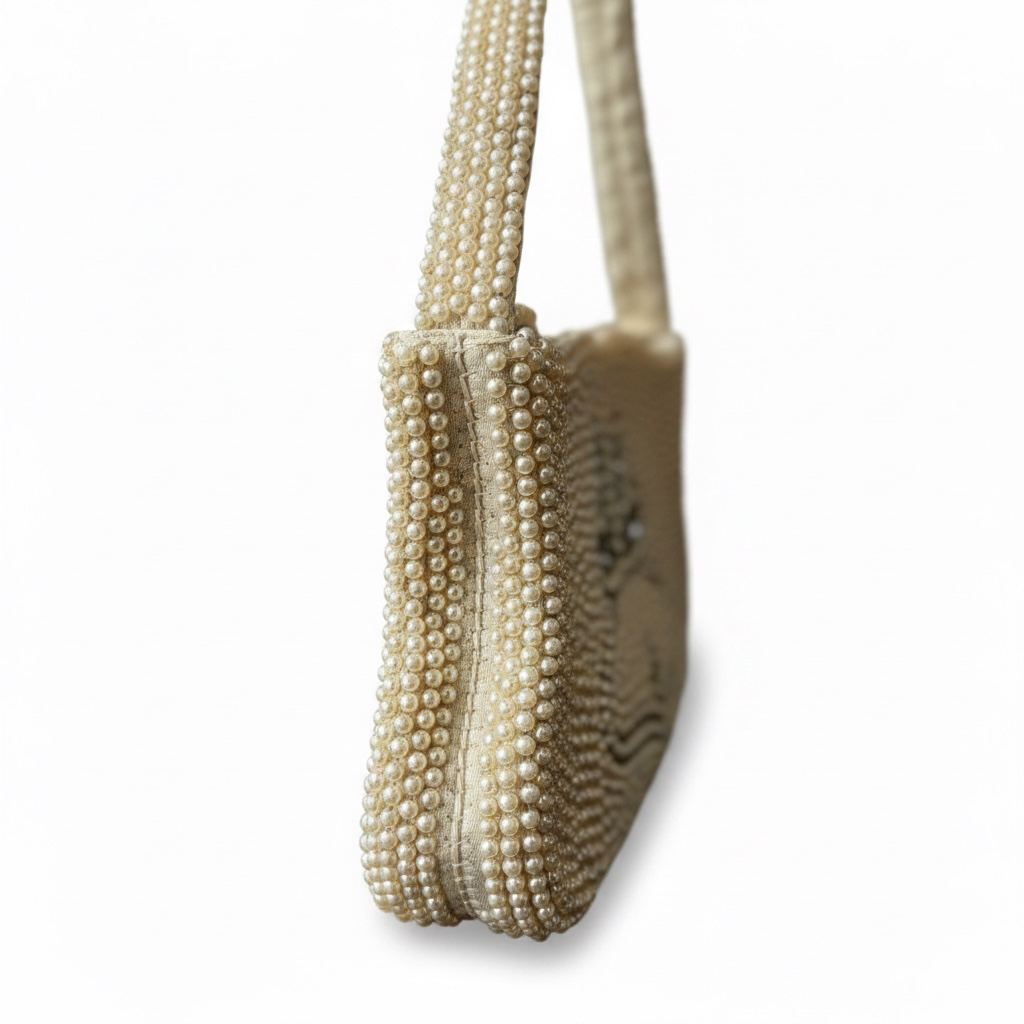Vintage 1950s Beaded Mini Purse