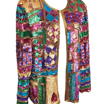 Vintage Rare 1980s Sequins Blazer