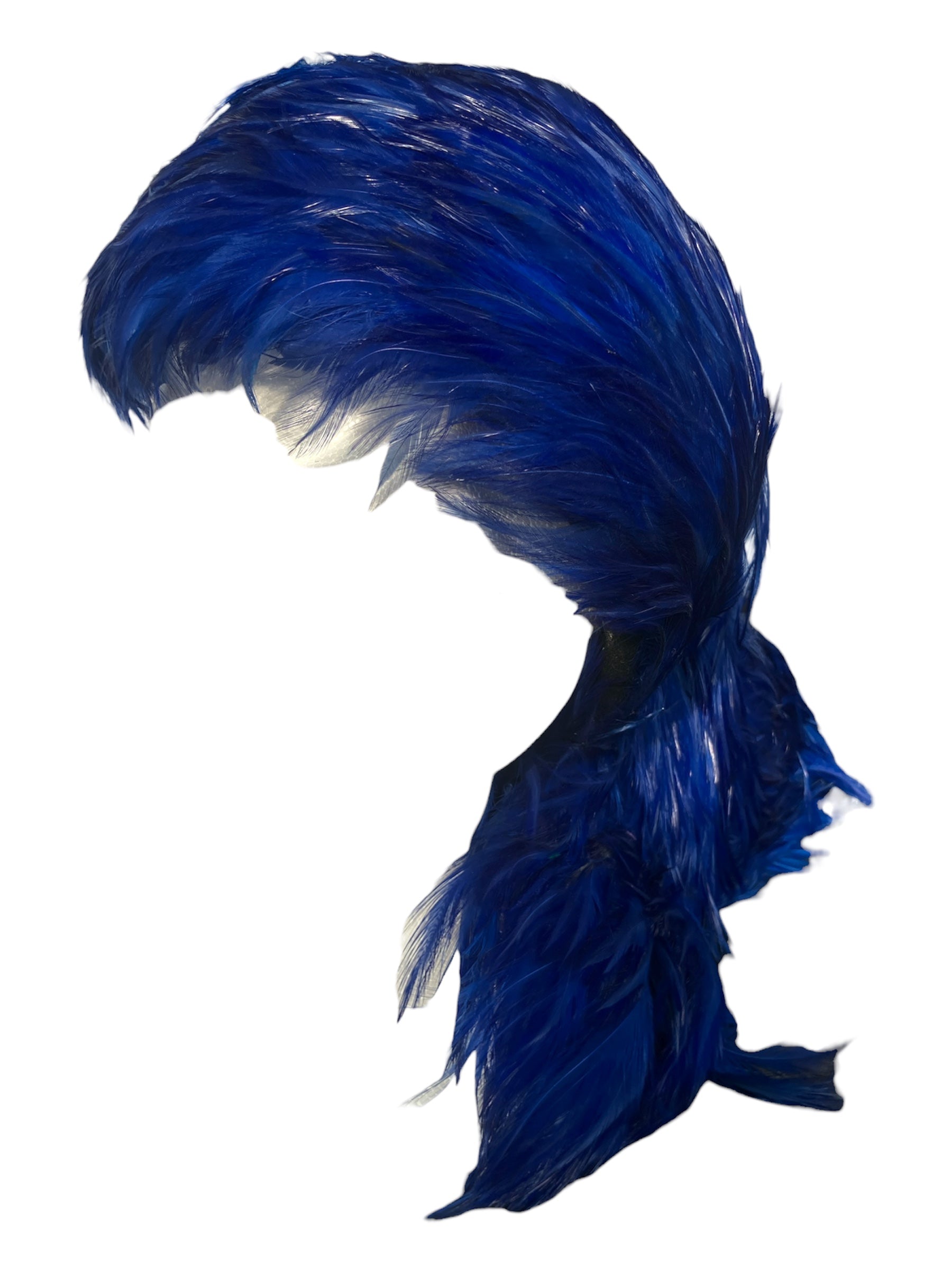 Vintage 1960s Couture Jack McConnell Wig Feather Hat