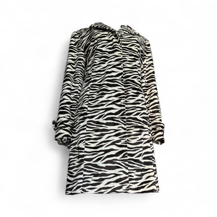 Vintage Y2K Zebra Print Trench Coat