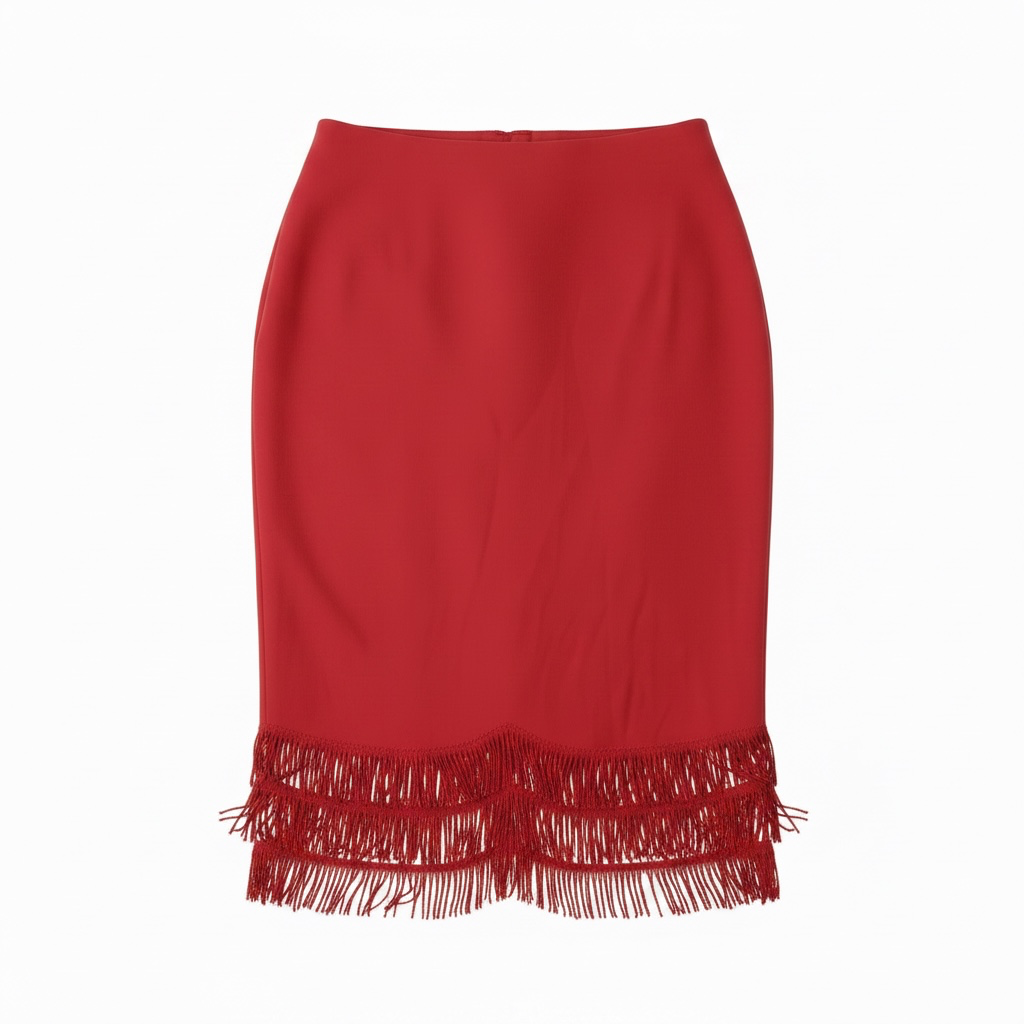 Vintage 1960s Fringe Slip Skirt