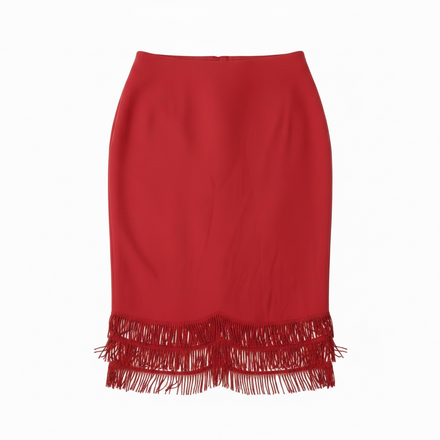 Vintage 1960s Fringe Slip Skirt