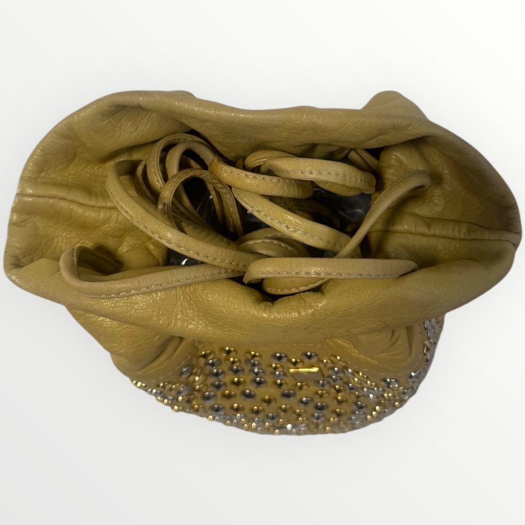 Vintage 90s Leather Bucket Bag