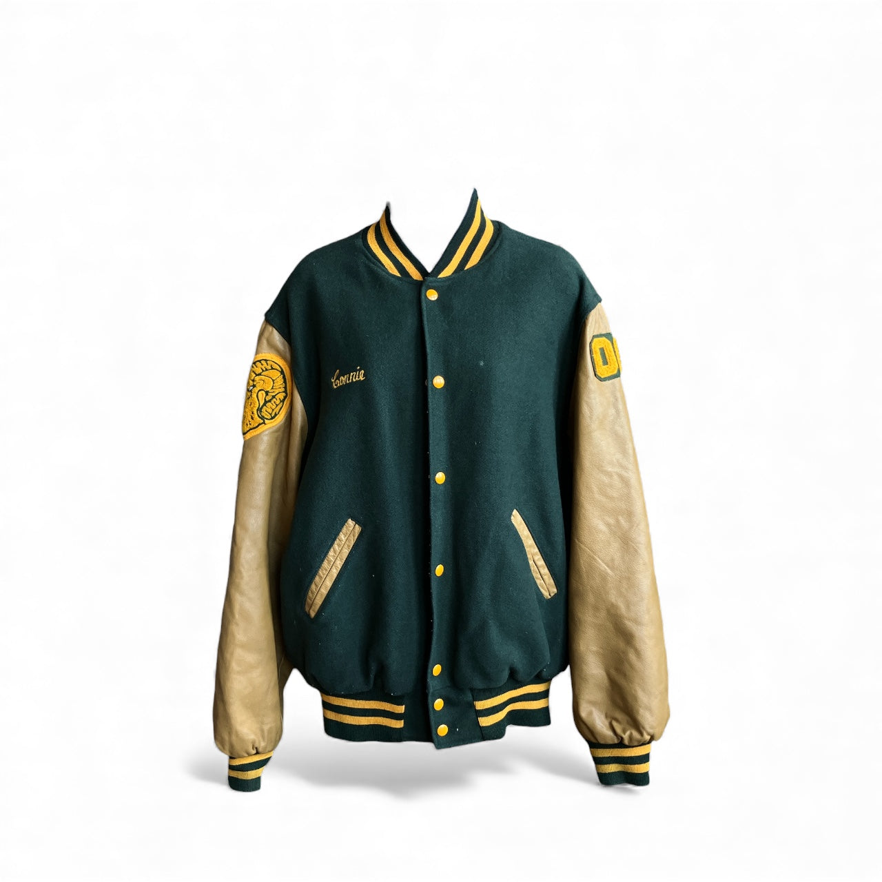 Vintage Flat Rock Leather Varsity Jacket