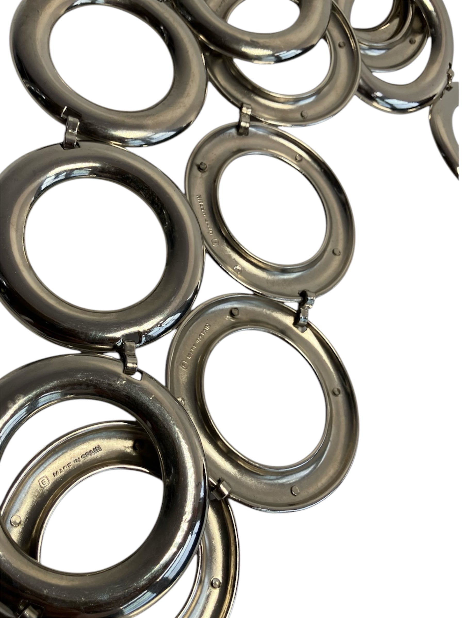 Vintage Y2K Silver Circle Belt