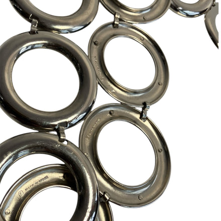 Vintage Y2K Silver Circle Belt