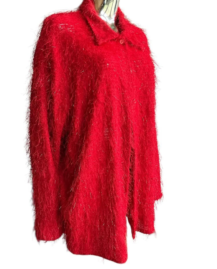 Vintage Y2K Red Bold Sweater