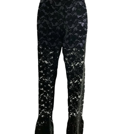 Vintage Black Lace Bell bottom Pants