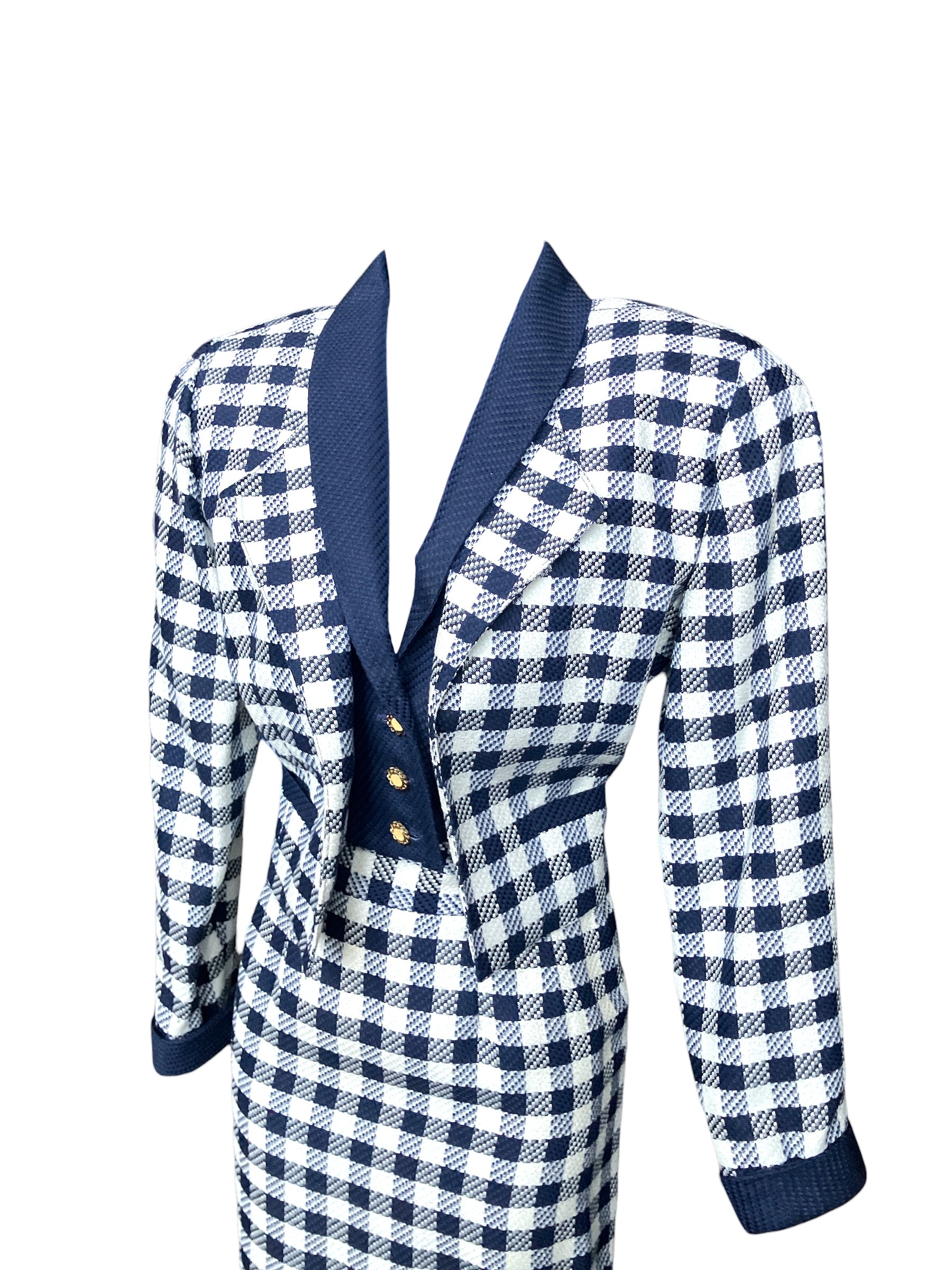 Vintage 1980s Houndstooth 2piece Set