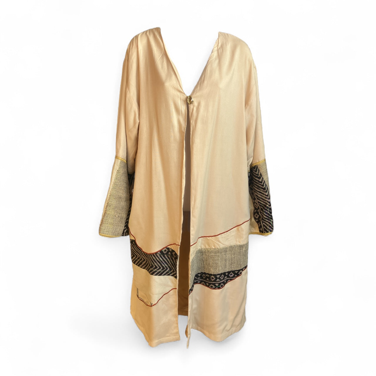 Vintage 1980s Embroidered Duster