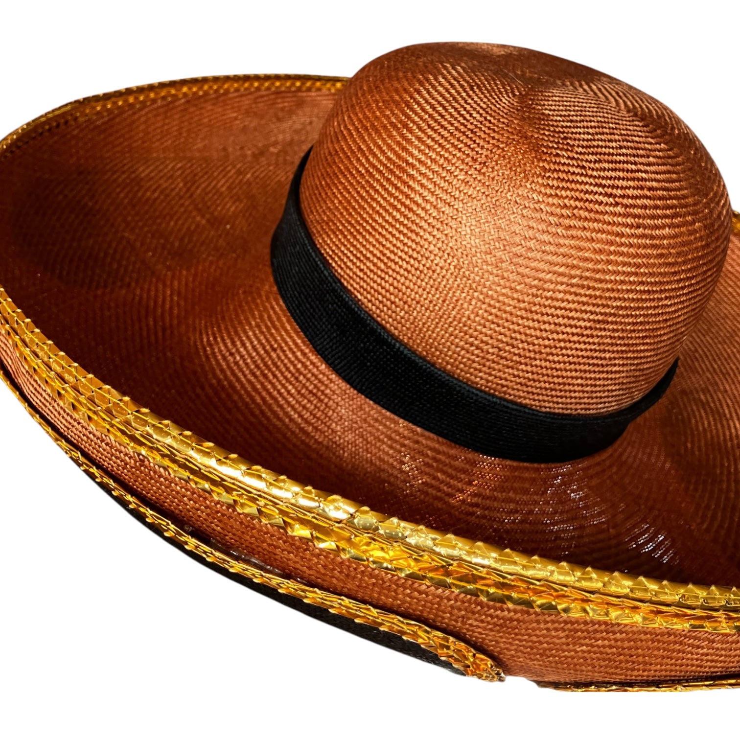 Vintage "B Michael" Straw Patched Hat