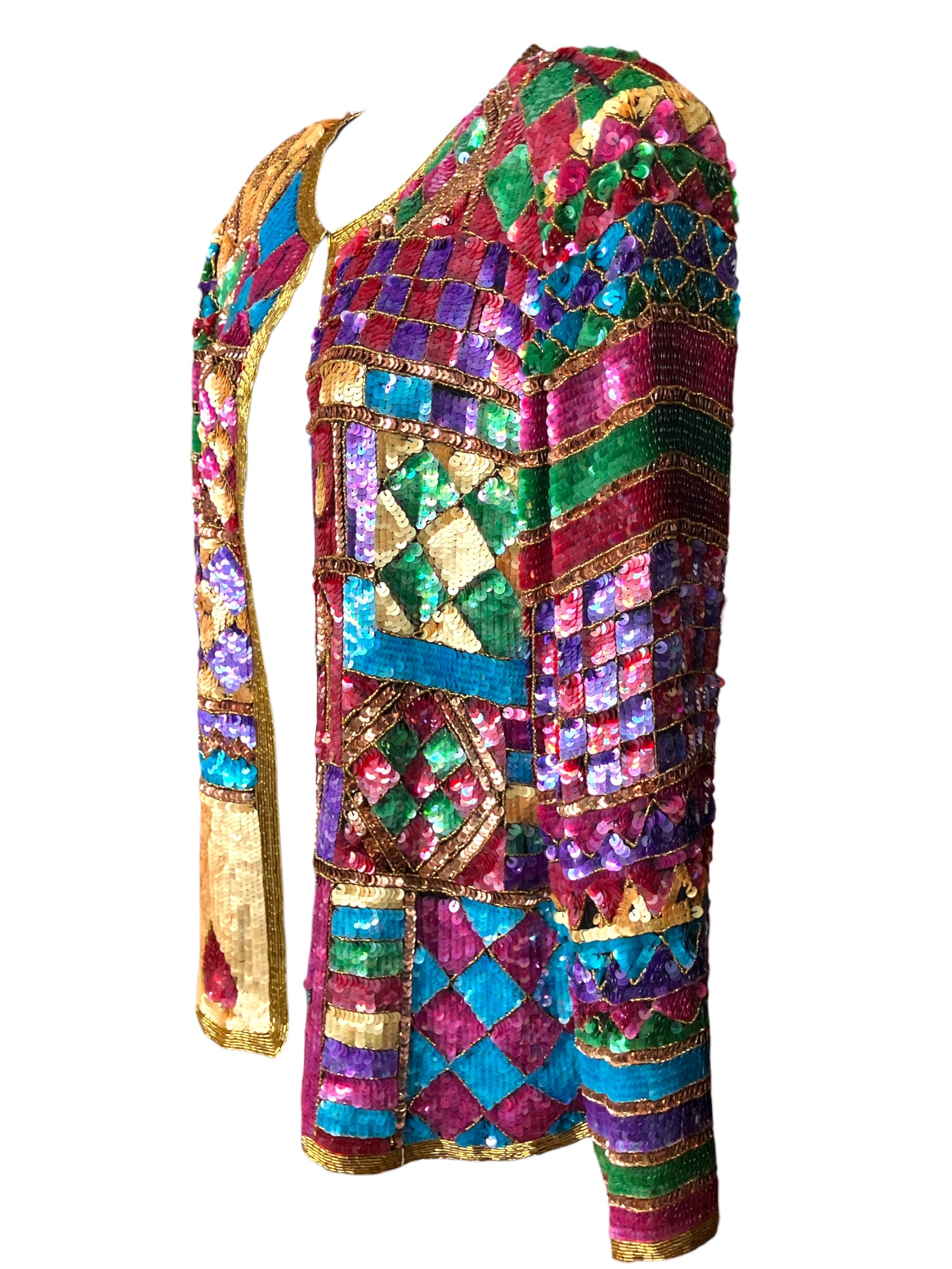 Vintage Rare 1980s Sequins Blazer