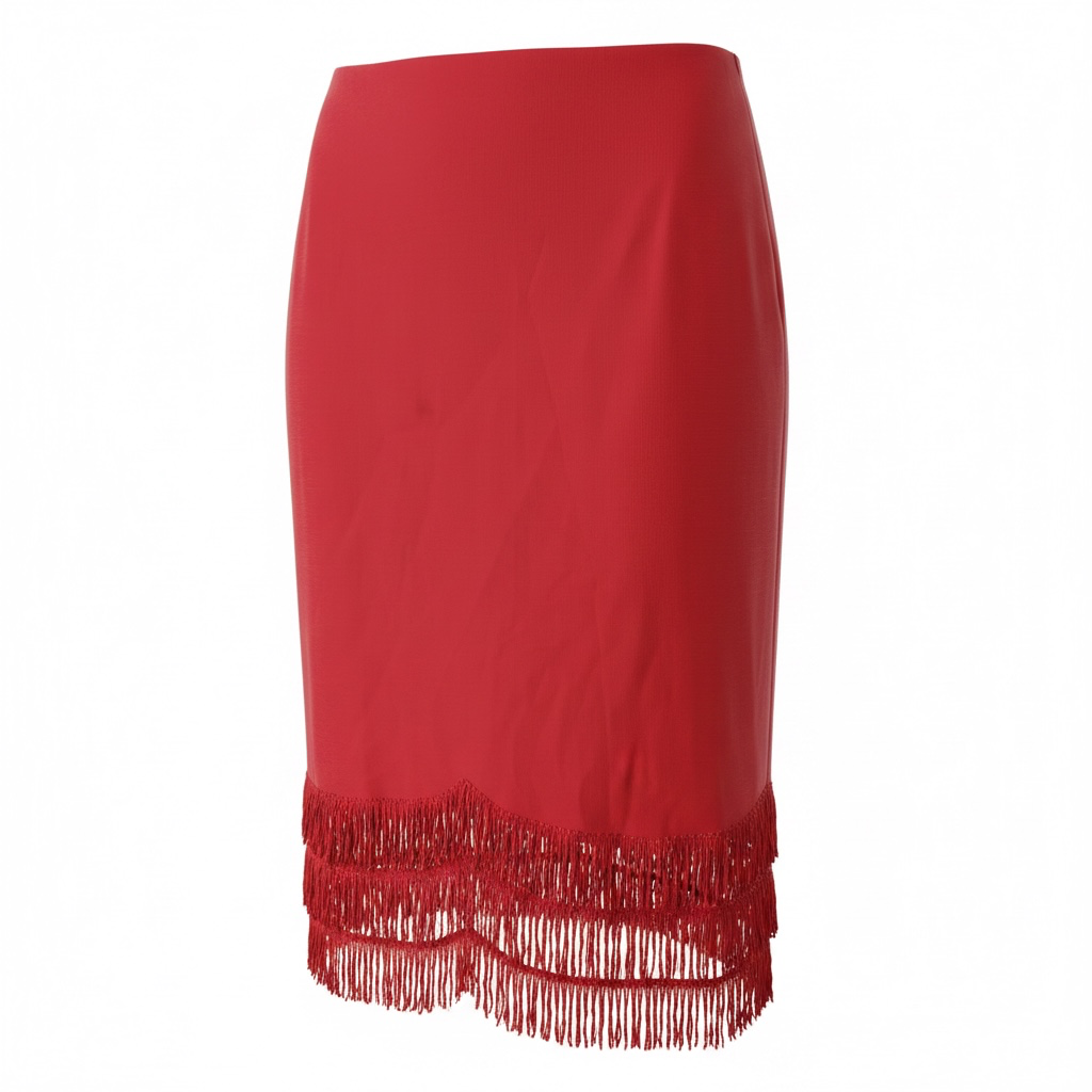 Vintage 1960s Fringe Slip Skirt