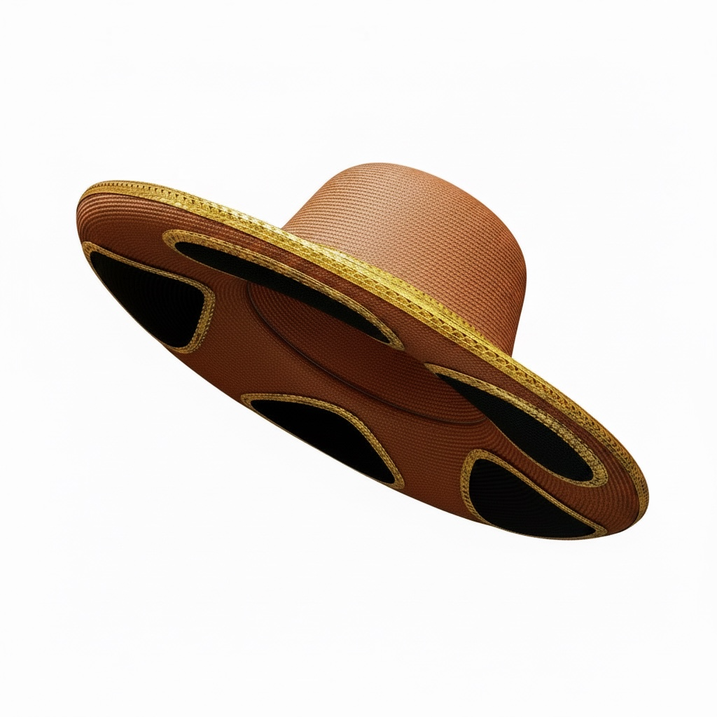 Vintage "B Michael" Straw Patched Hat