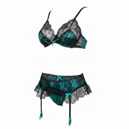 Vintage Rare Midnight Hour Lace Set