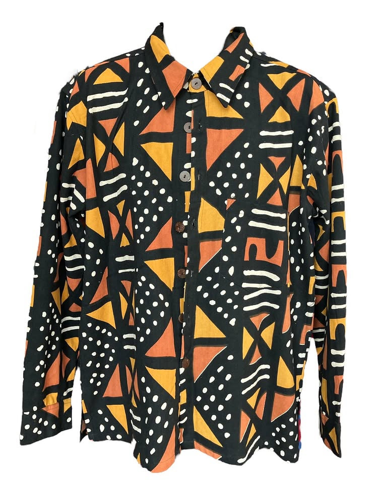 Vintage Mudcloth Men’s Longsleeve Top